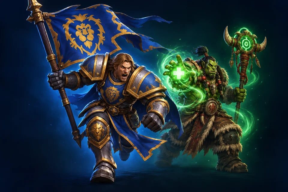 Battleground Blitz Duo — original fantasy illustration