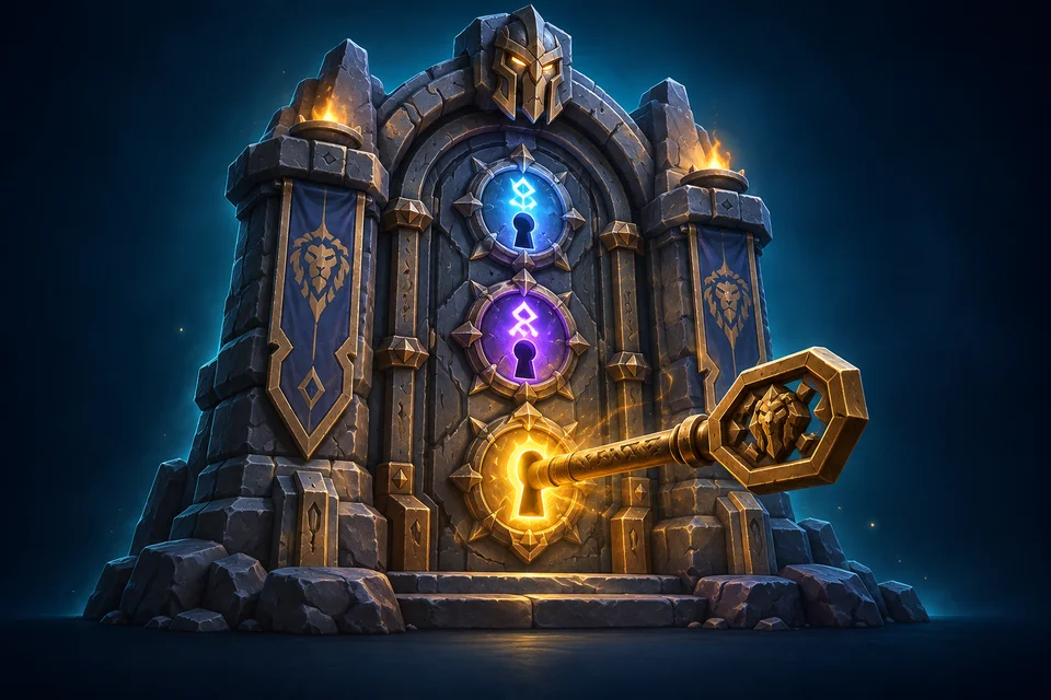 Delve Tier Unlock — original fantasy illustration